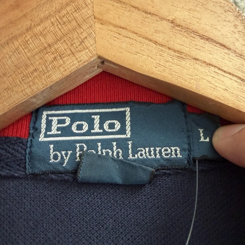 Vintage Polo Ralph Lauren New York Crest Logo Polo Shirt Mens Large